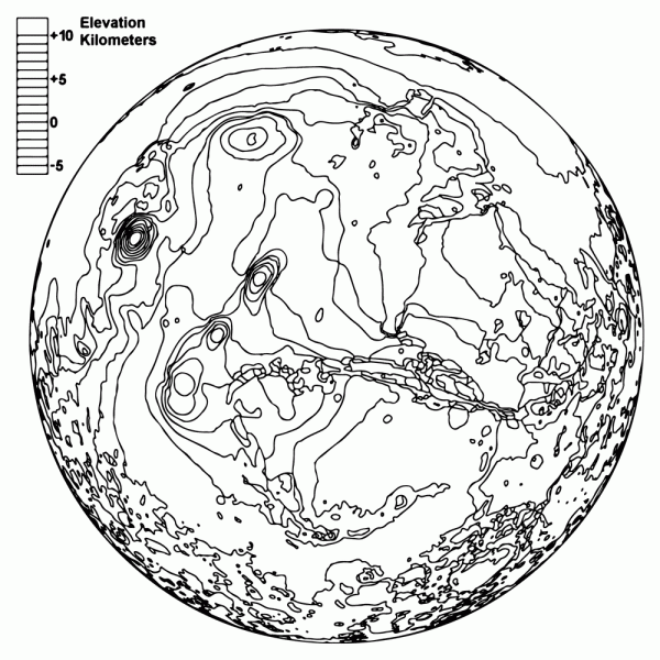 Moon Elevation Map