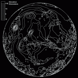 Moon Elevation Map