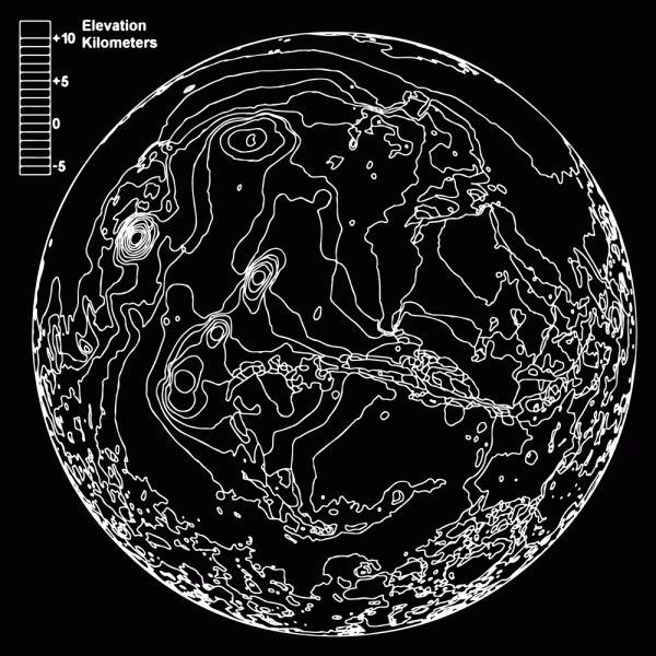 Moon Elevation Map