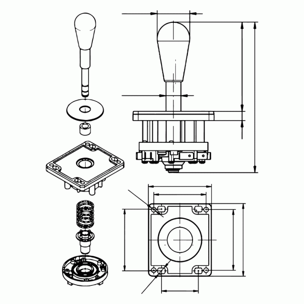 Vintage Video Game Controller Diagram