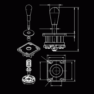 Vintage Video Game Controller Diagram