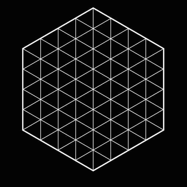 Geometric Hexagon T-Shirt Design