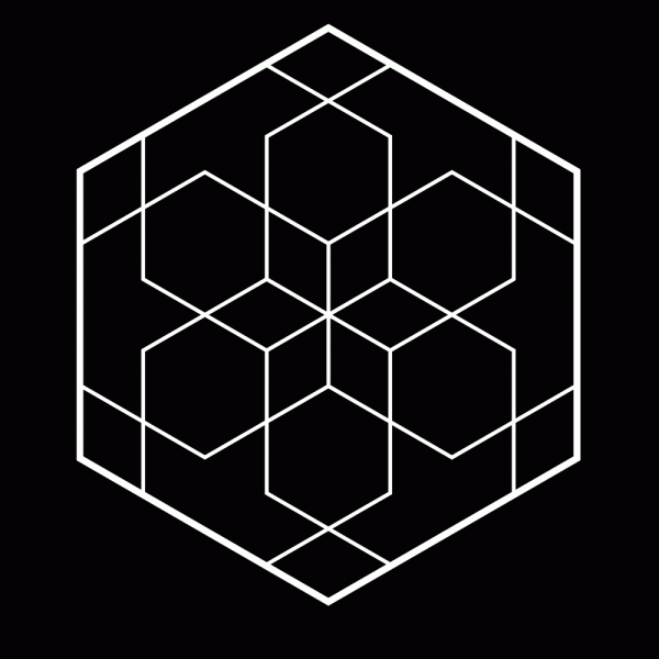 Geometric Hexagon T-Shirt Design