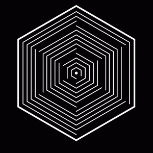 Geometric Hexagon T-Shirt Design
