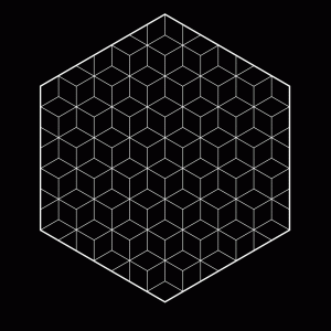 Geometric Hexagon T-Shirt Design