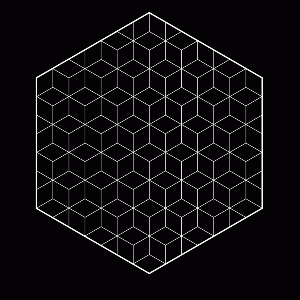 Geometric Hexagon T-Shirt Design