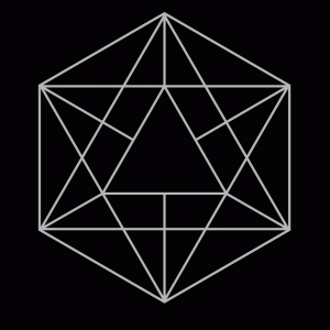 Geometric Hexagon T-Shirt Design