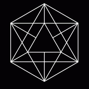 Geometric Hexagon T-Shirt Design