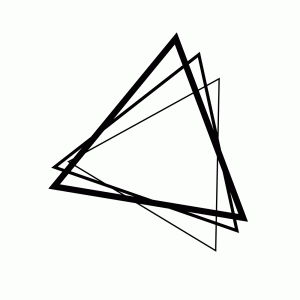 Geometric Triangle T-Shirt Design