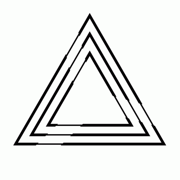 Geometric Triangle T-Shirt Design