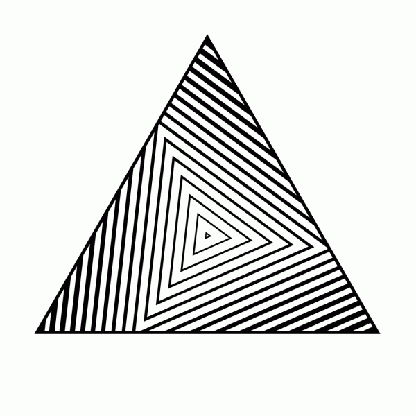 Geometric Triangle T-Shirt Design