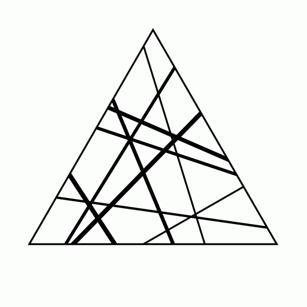 Geometric Triangle T-Shirt Design