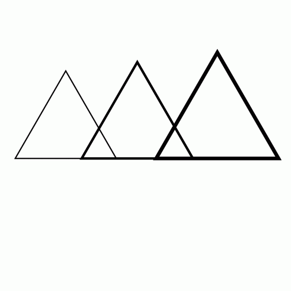 Geometric Triangle T-Shirt Design