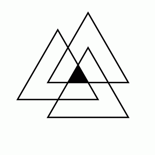 Geometric Triangle T-Shirt Design