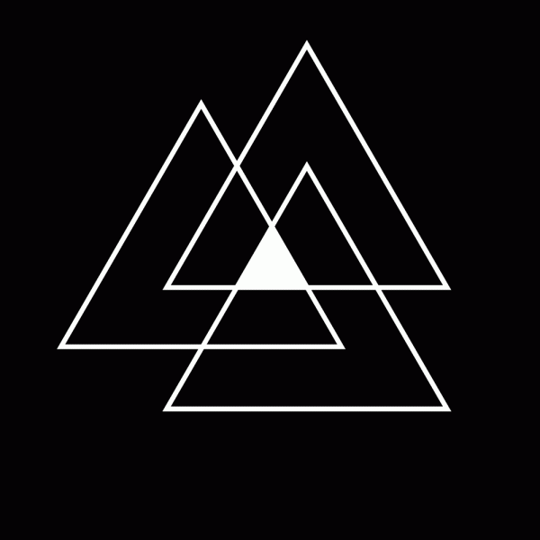 Geometric Triangle T-Shirt Design