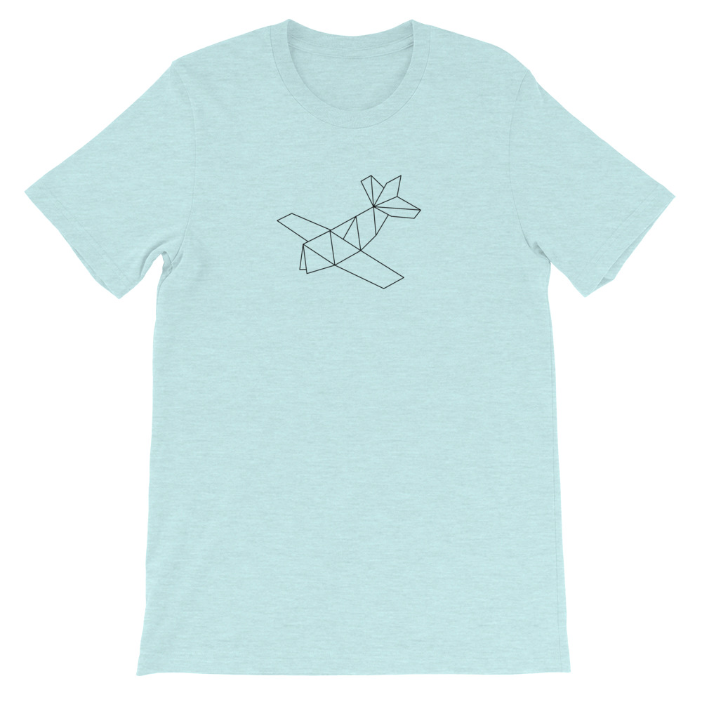 Prop Plane — Black Origami — Short-Sleeve Unisex T-Shirt - Image 18