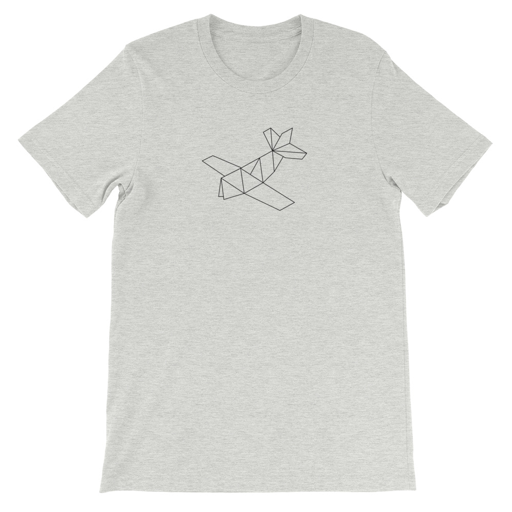 Prop Plane — Black Origami — Short-Sleeve Unisex T-Shirt - Image 11