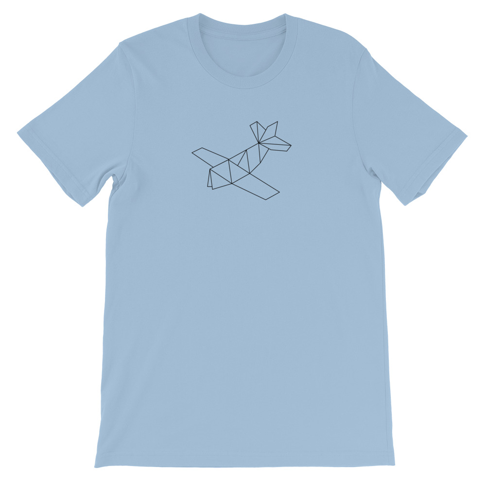 Prop Plane — Black Origami — Short-Sleeve Unisex T-Shirt - Image 16