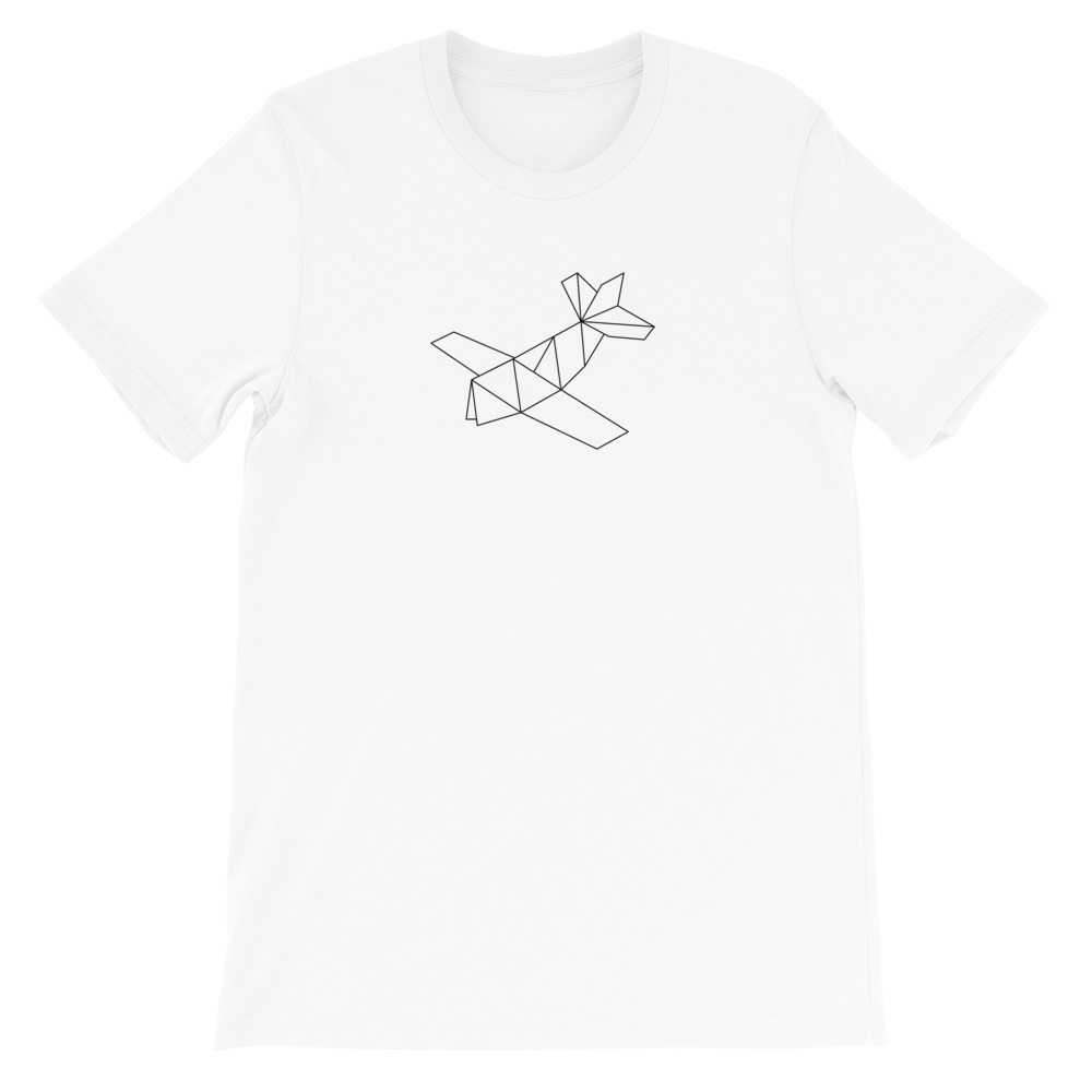 Prop Plane — Black Origami — Short-Sleeve Unisex T-Shirt