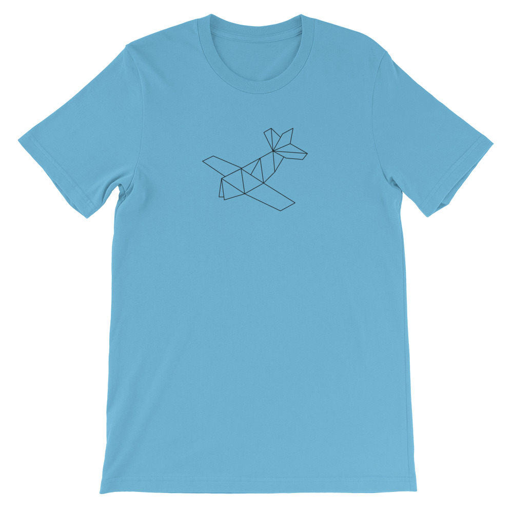 Prop Plane — Black Origami — Short-Sleeve Unisex T-Shirt - Image 19
