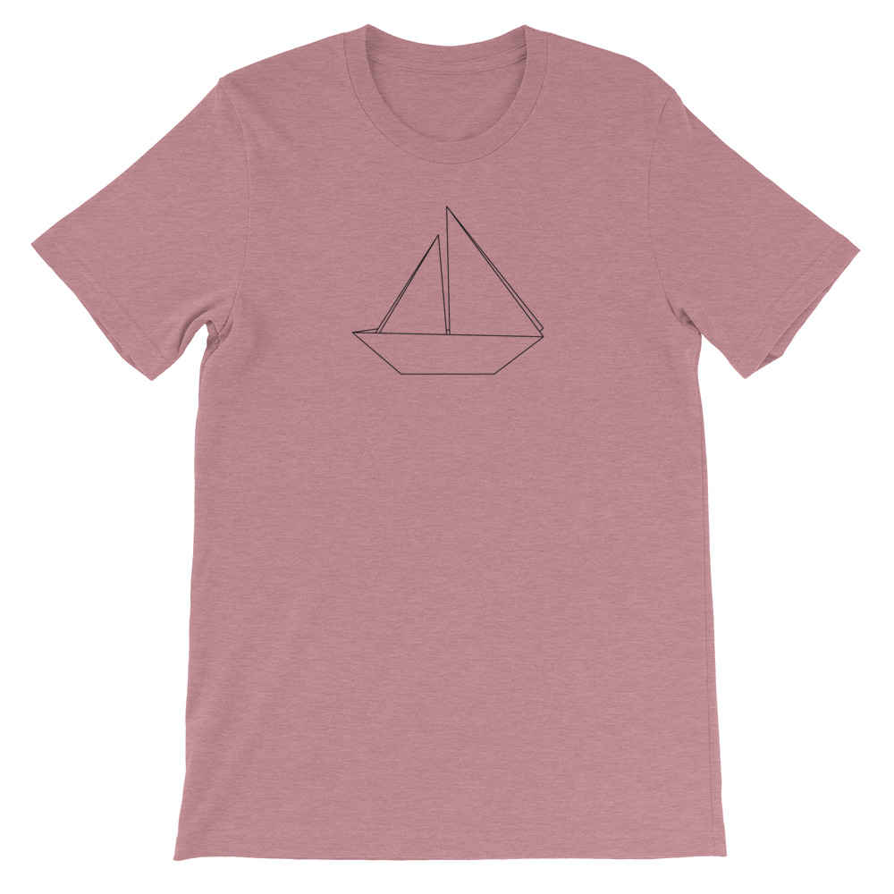 Sailboat — Black Origami — Short-Sleeve Unisex T-Shirt - Image 20