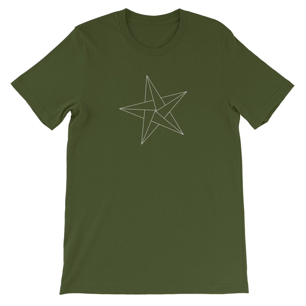 Star — White Origami — Short-Sleeve Unisex T-Shirt - Image 10