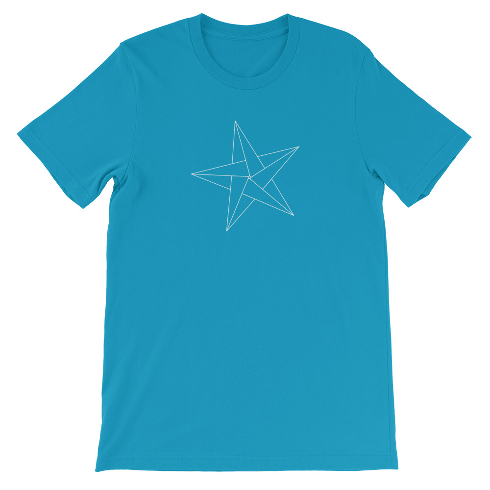 Star — White Origami — Short-Sleeve Unisex T-Shirt - Image 19