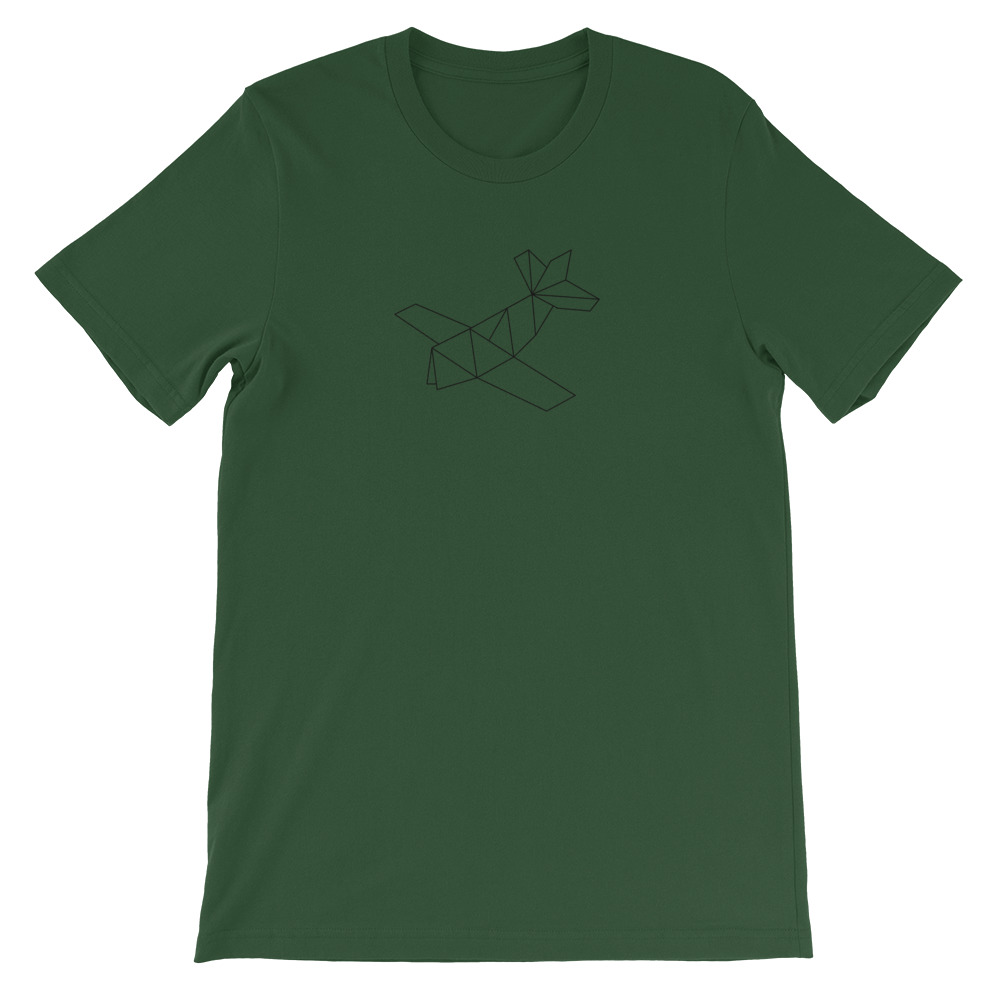 Prop Plane — Black Origami — Short-Sleeve Unisex T-Shirt - Image 9
