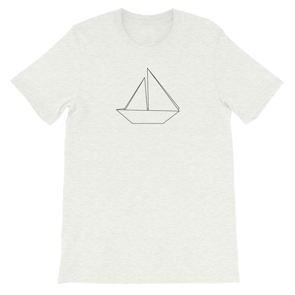 Sailboat — Black Origami — Short-Sleeve Unisex T-Shirt - Image 14