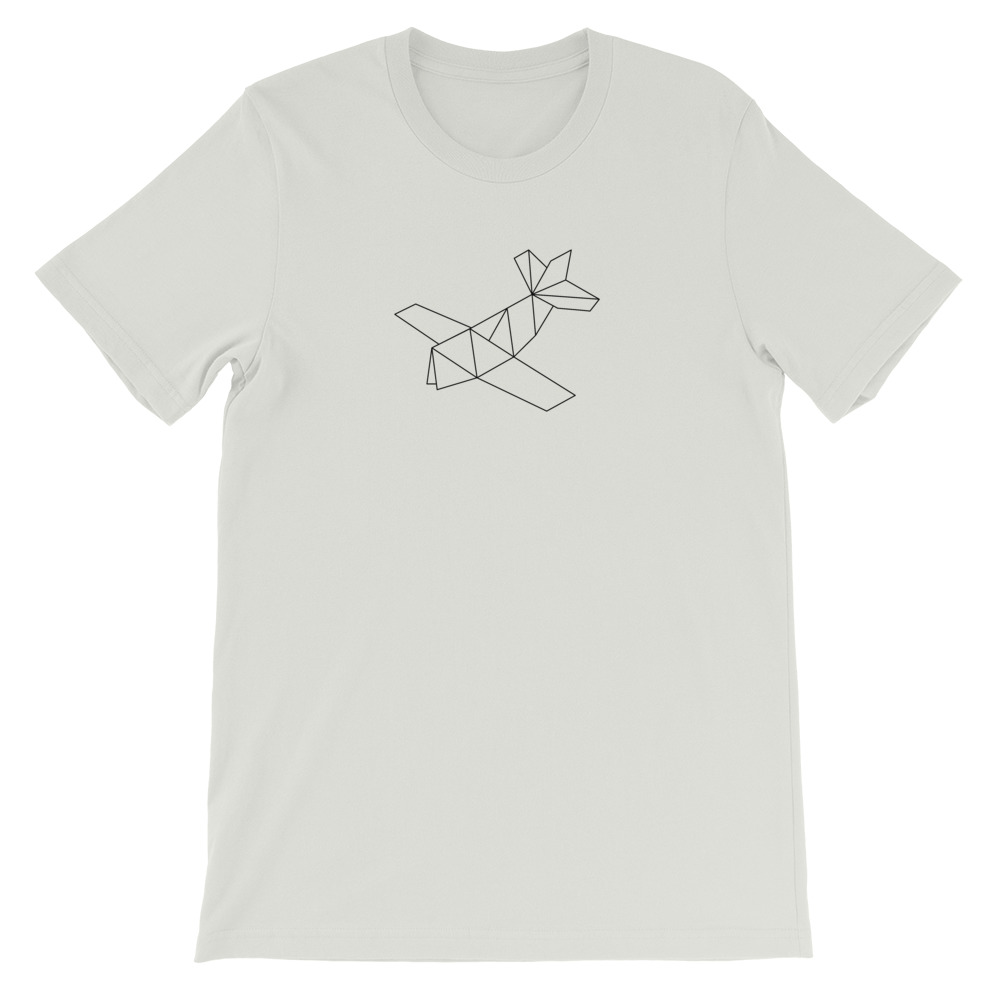 Prop Plane — Black Origami — Short-Sleeve Unisex T-Shirt - Image 13