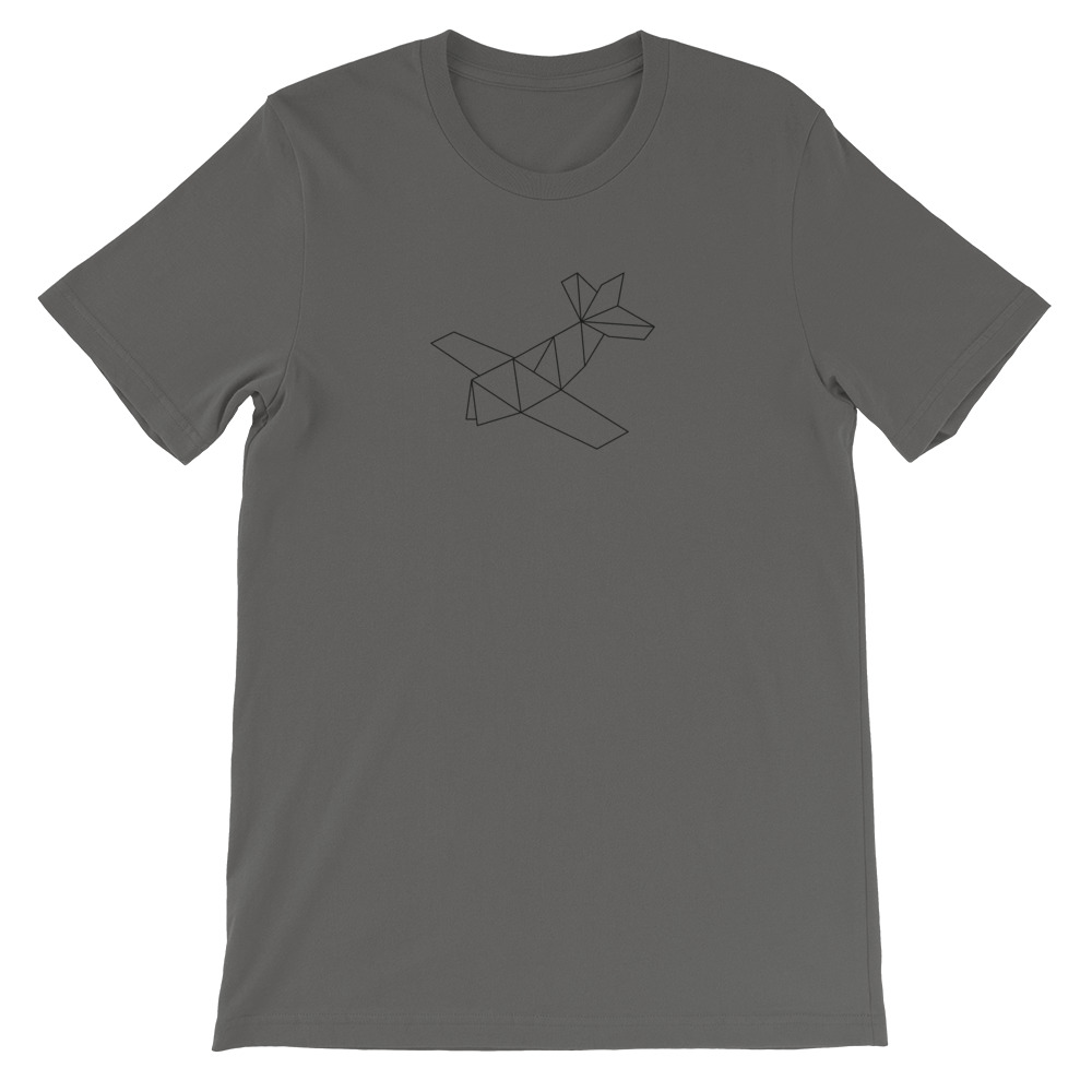 Prop Plane — Black Origami — Short-Sleeve Unisex T-Shirt - Image 8
