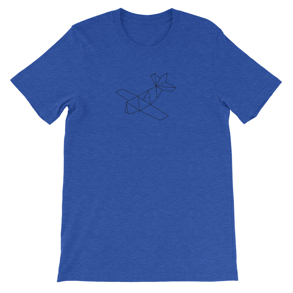 Prop Plane — Black Origami — Short-Sleeve Unisex T-Shirt - Image 21