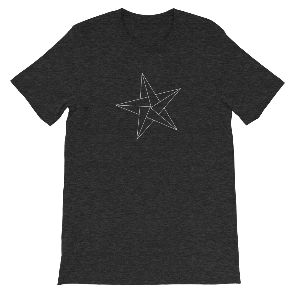 Star — White Origami — Short-Sleeve Unisex T-Shirt - Image 14