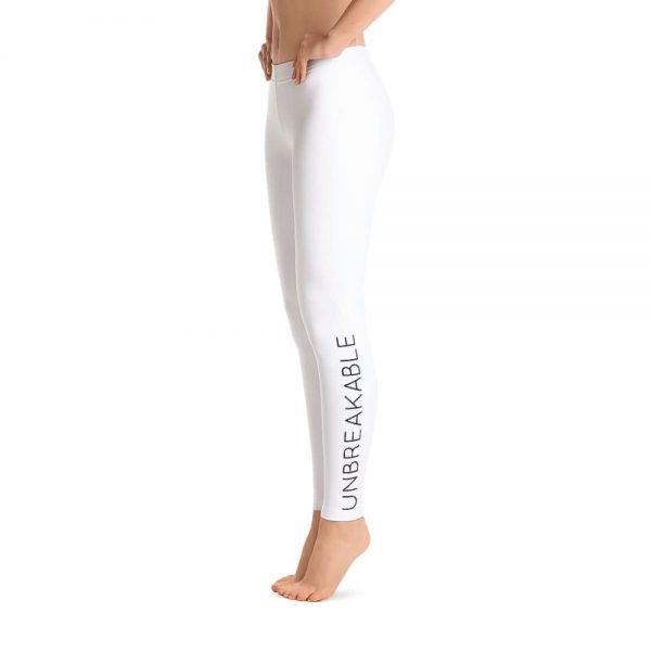 Legging Motivational Mockup Unbreakable Black Side