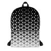Triangle Transition — Black Graphic — Backpack - The Savvy Soul™