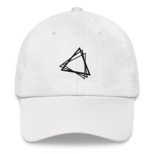Triangle Chaos — Black Geometric — Embroidered Sports Cap