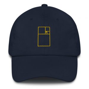 Ratio Square — Gold Geometric — Embroidered Sports Cap